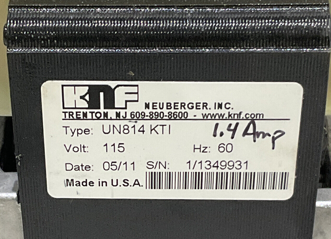 KNF UN814-KTI NITROGEN OXIDE ANALYZER TRANSFER PUMP 97A8
