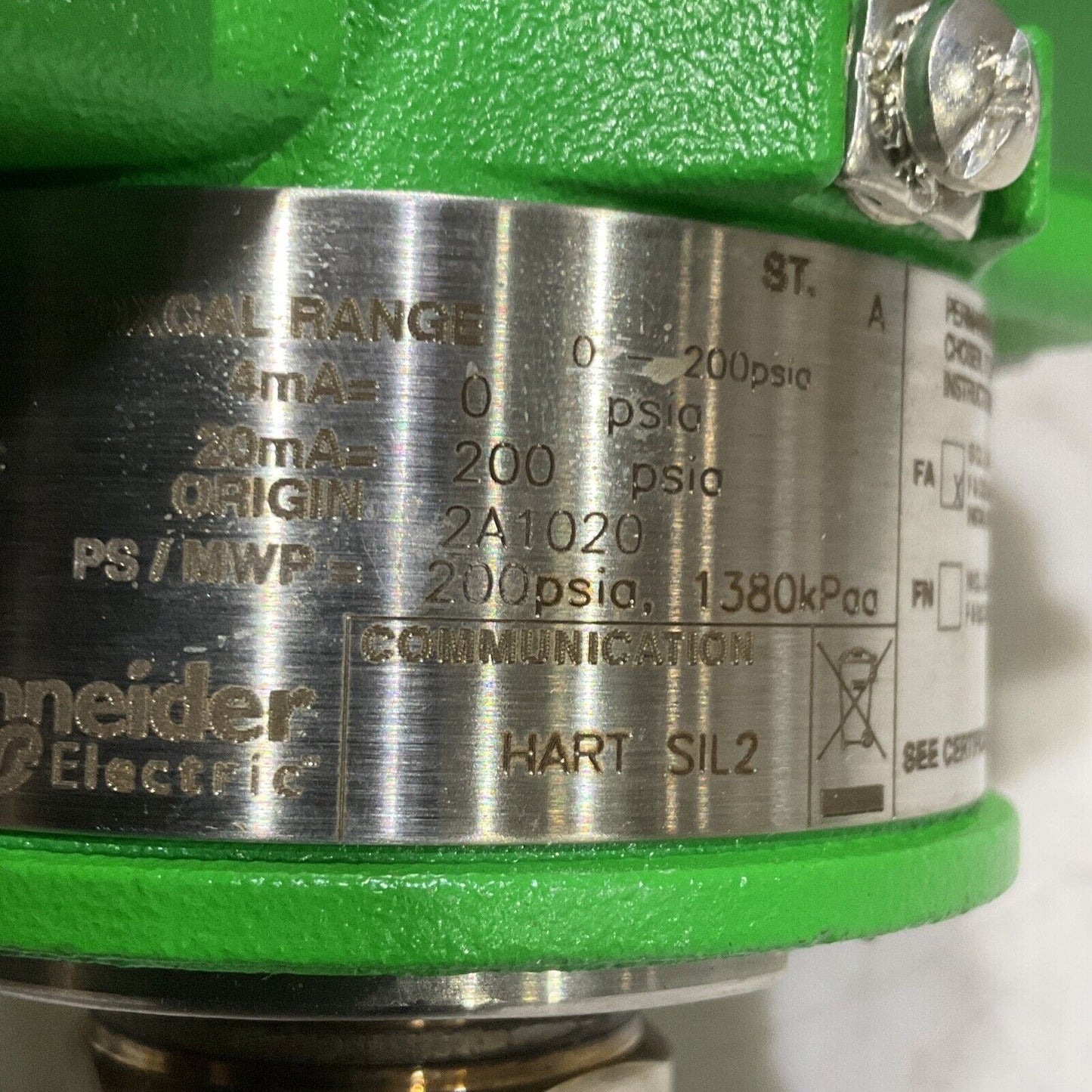 SCHNEIDER ELECTRIC IAP10S-T22D1FA PRESSURE TRANSMITTER 373