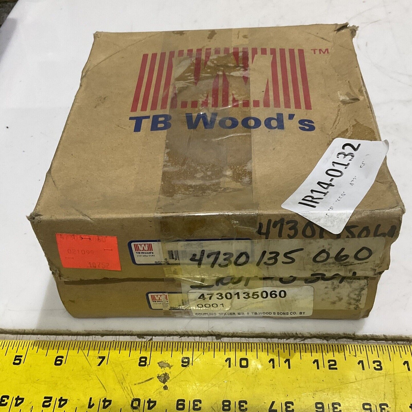 TB WOODS 9SC35 FLANGE COUPLING SPACER SIZE 9 LOT OF 2 373
