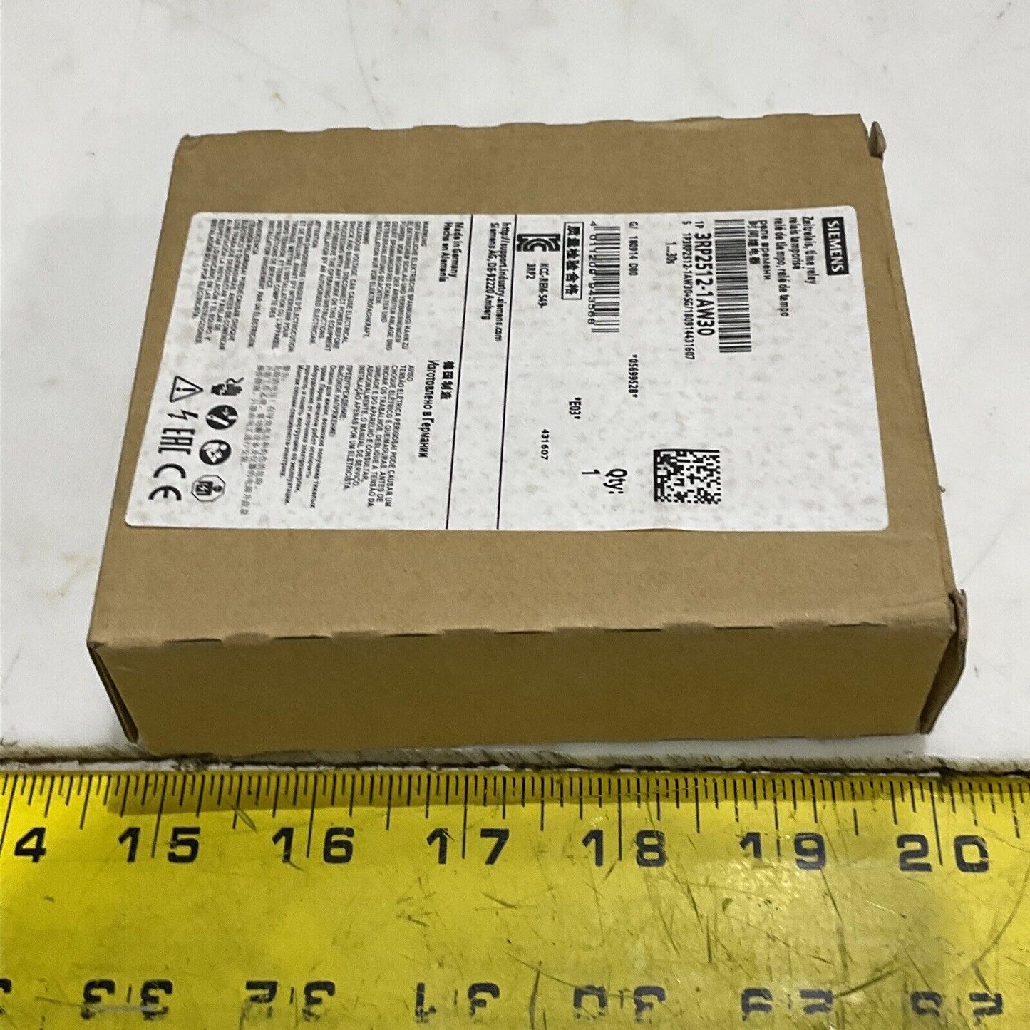 SIEMENS 3RP2512-1AW30 TIME RELAY ZEITREAIS 373