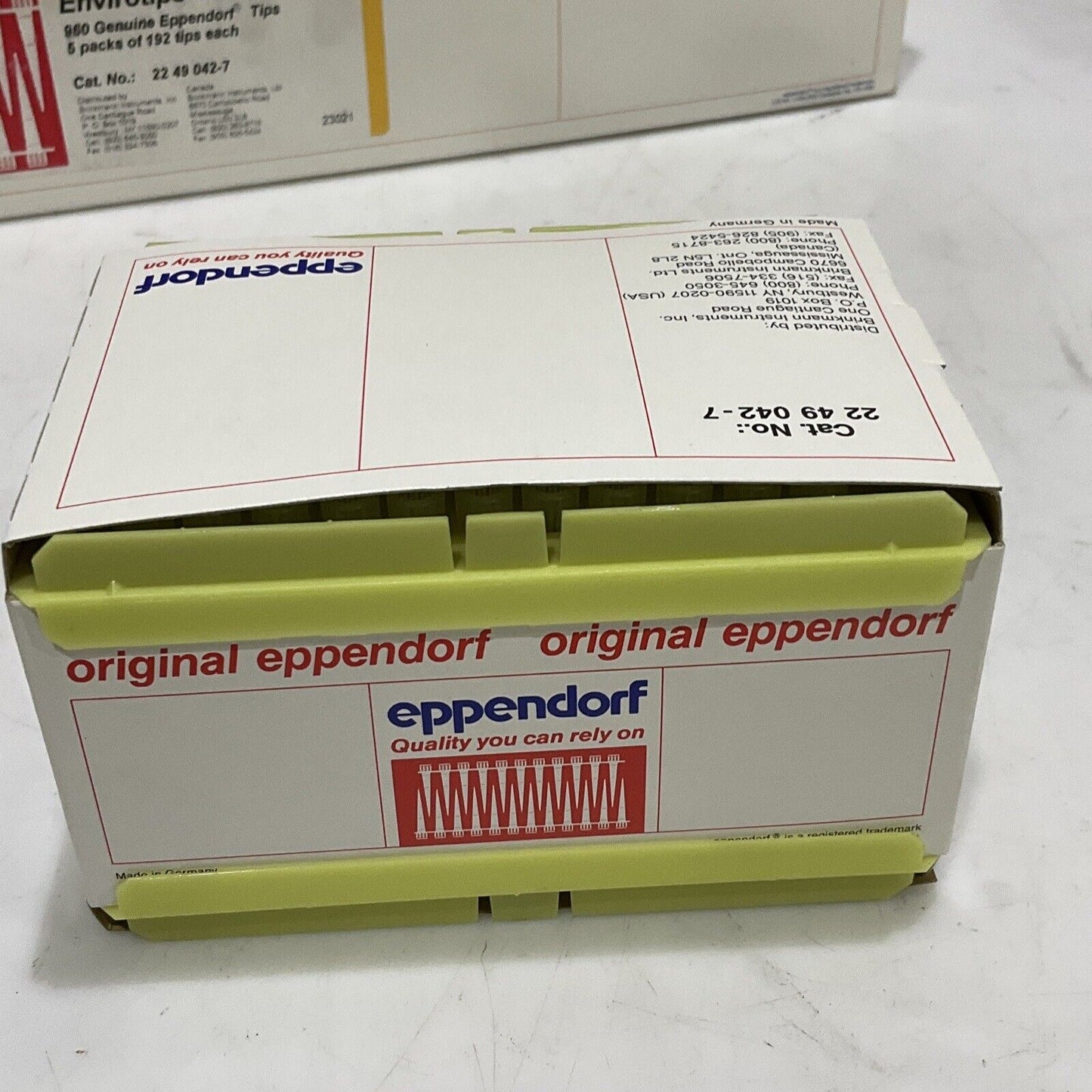 EPPENDORF 22 49 042-7 960 ENVIROTIPS PIPETTE TIPS 100 MICROLITER 373