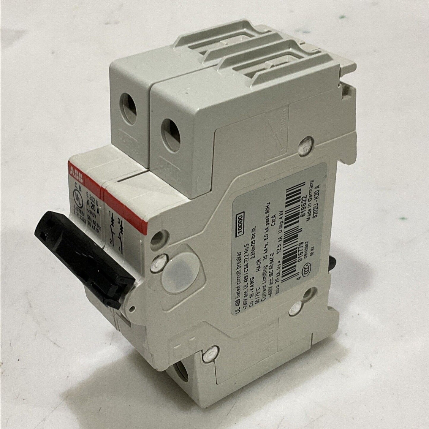 ABB S202U-K20 CIRCUIT BREAKER 2P 60HZ U3S