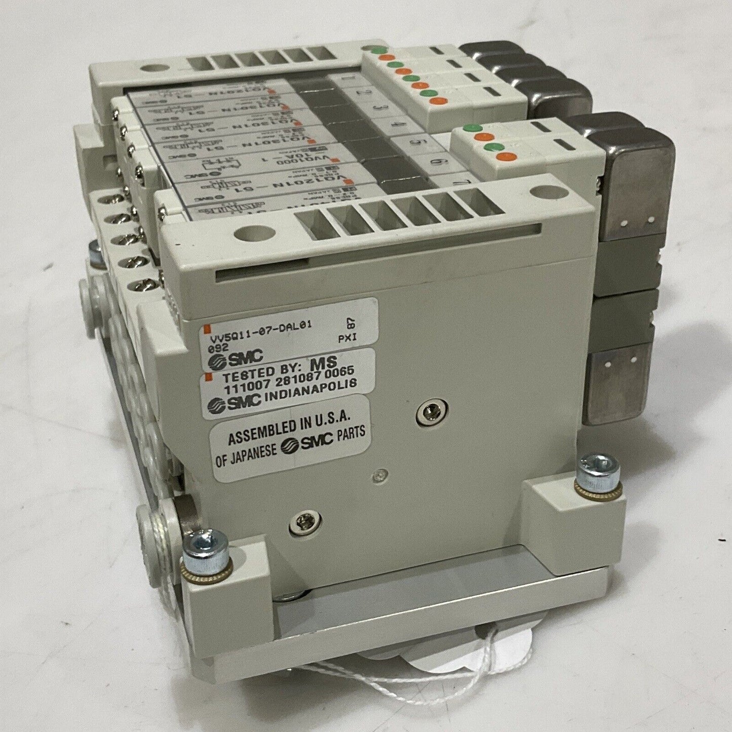 SMC VV5Q11-07-DAL01092 164K881G01 SOLENOID VALVE MANIFOLD 7 STATION 373