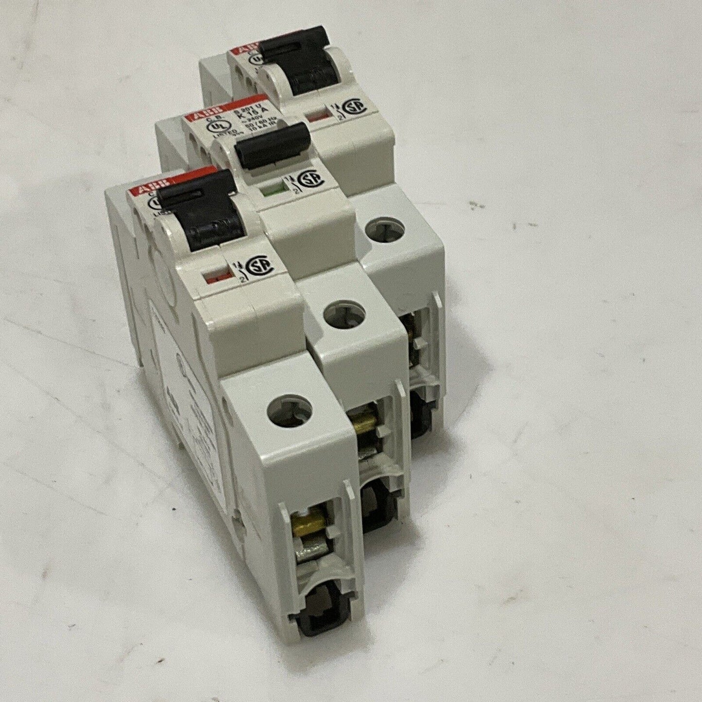 ABB S201U-K15 CIRCUIT BREAKER 15A 240VAC 1P UL489 LOT OF 3 U3S