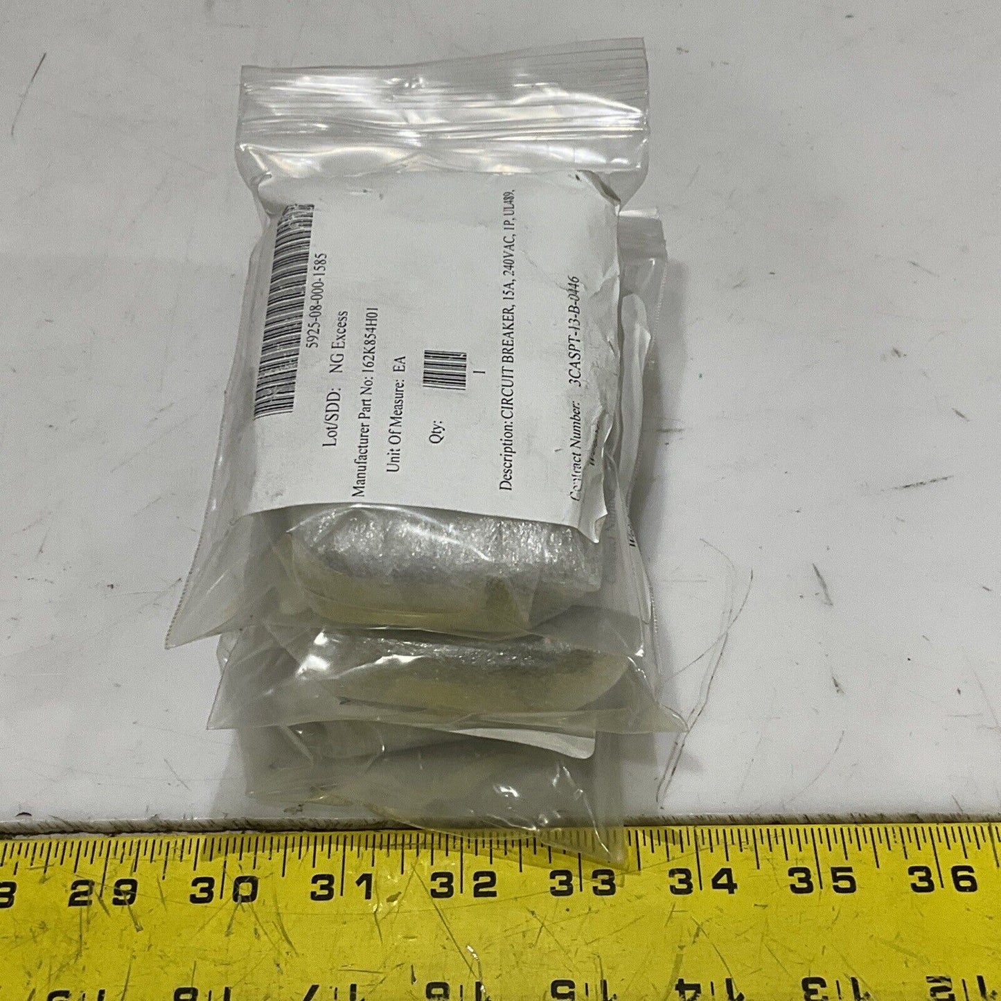 ABB S201U-K15 CIRCUIT BREAKER 15A 240VAC 1P UL489 LOT OF 3 U3S