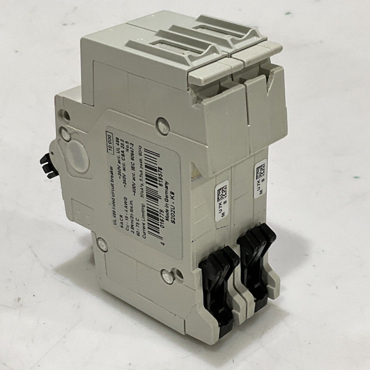 ABB S202U-K8 CIRCUIT BREAKER 240V 50/60HZ U3S
