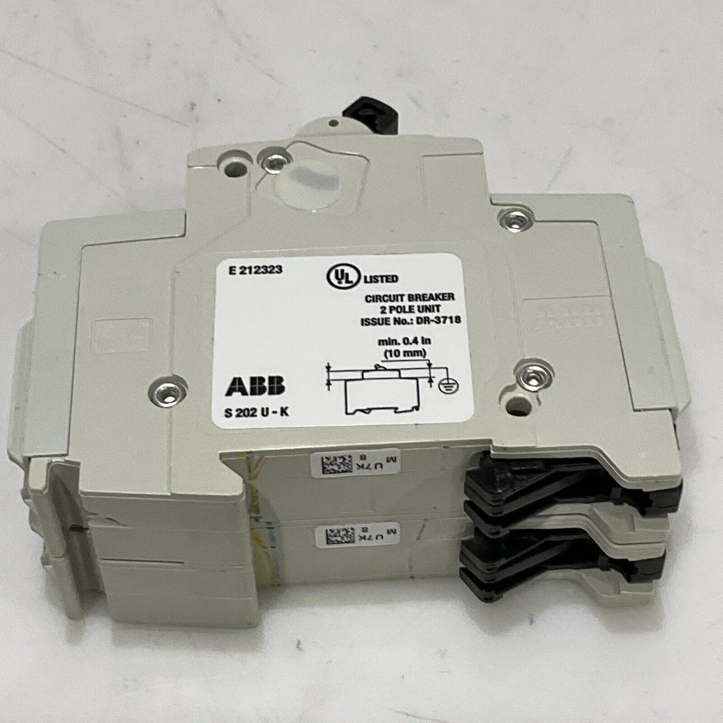 ABB S202U-K8 CIRCUIT BREAKER 240V 50/60HZ U3S