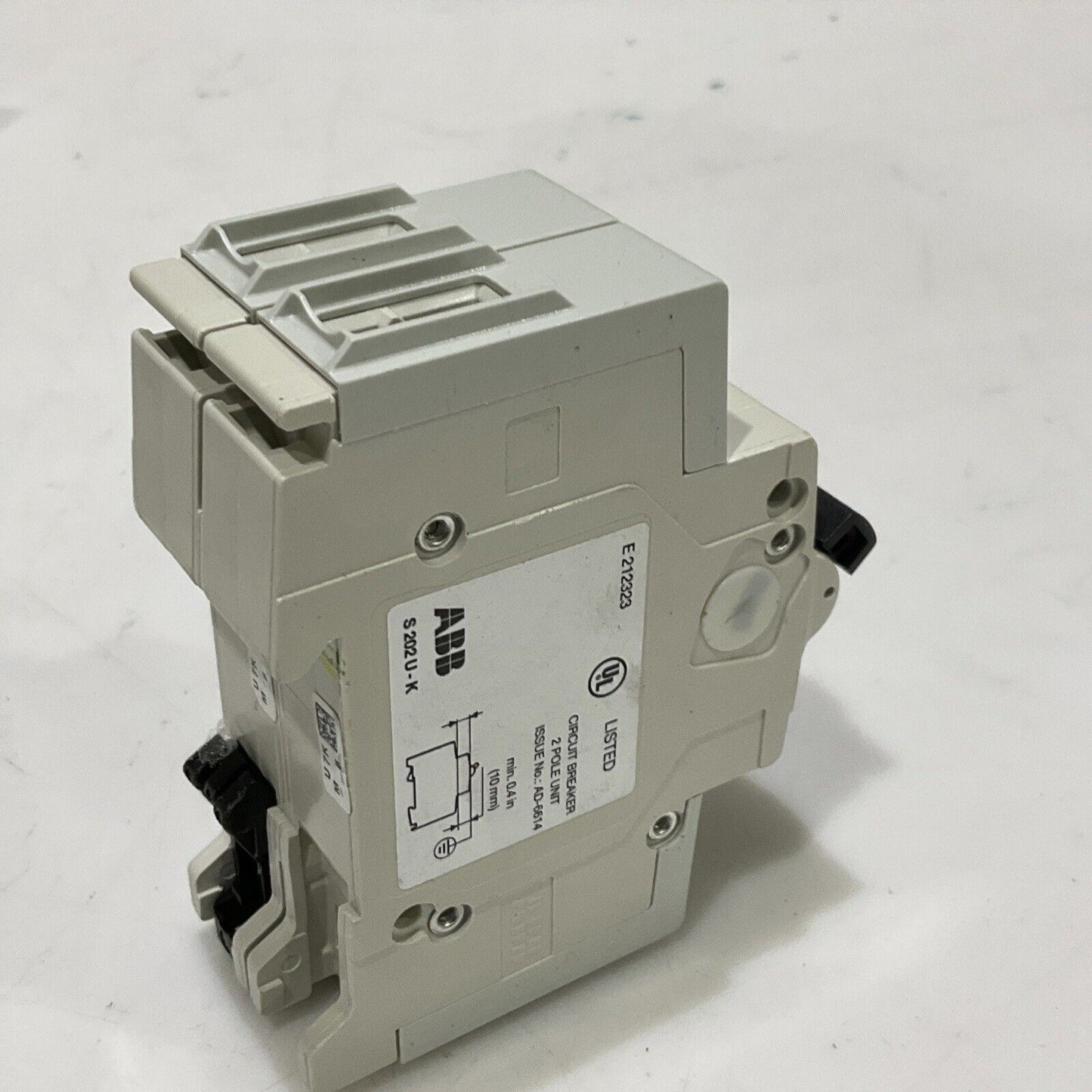 ABB S202U-K6 CIRCUIT BREAKER 6A 240V 2P UL489 50/60HZ U3S