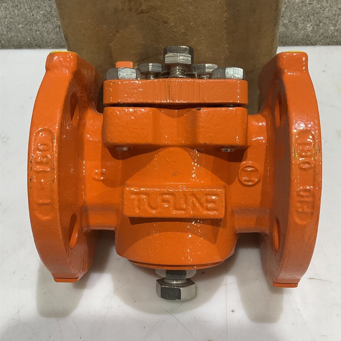 TUFLINE XOMOX 9RB701 PLUG VALVE 2-WAY SIZE 1" CLASS 150 SEAT FEP 215/300PSI 373
