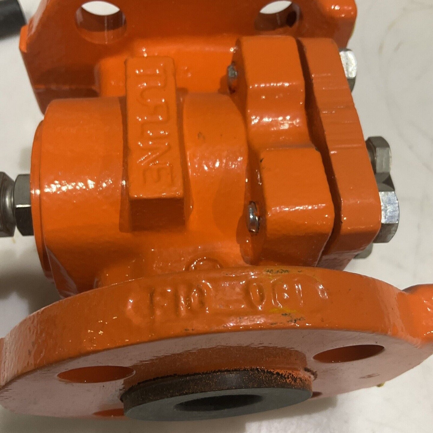 TUFLINE XOMOX 9RB701 PLUG VALVE 2-WAY SIZE 1" CLASS 150 SEAT FEP 215/300PSI 373