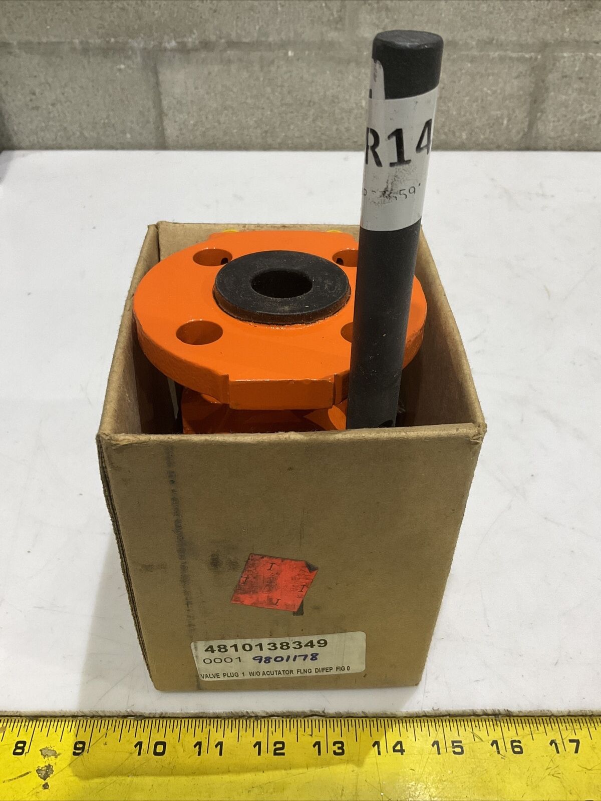 TUFLINE XOMOX 9RB701 PLUG VALVE 2-WAY SIZE 1" CLASS 150 SEAT FEP 215/300PSI 373