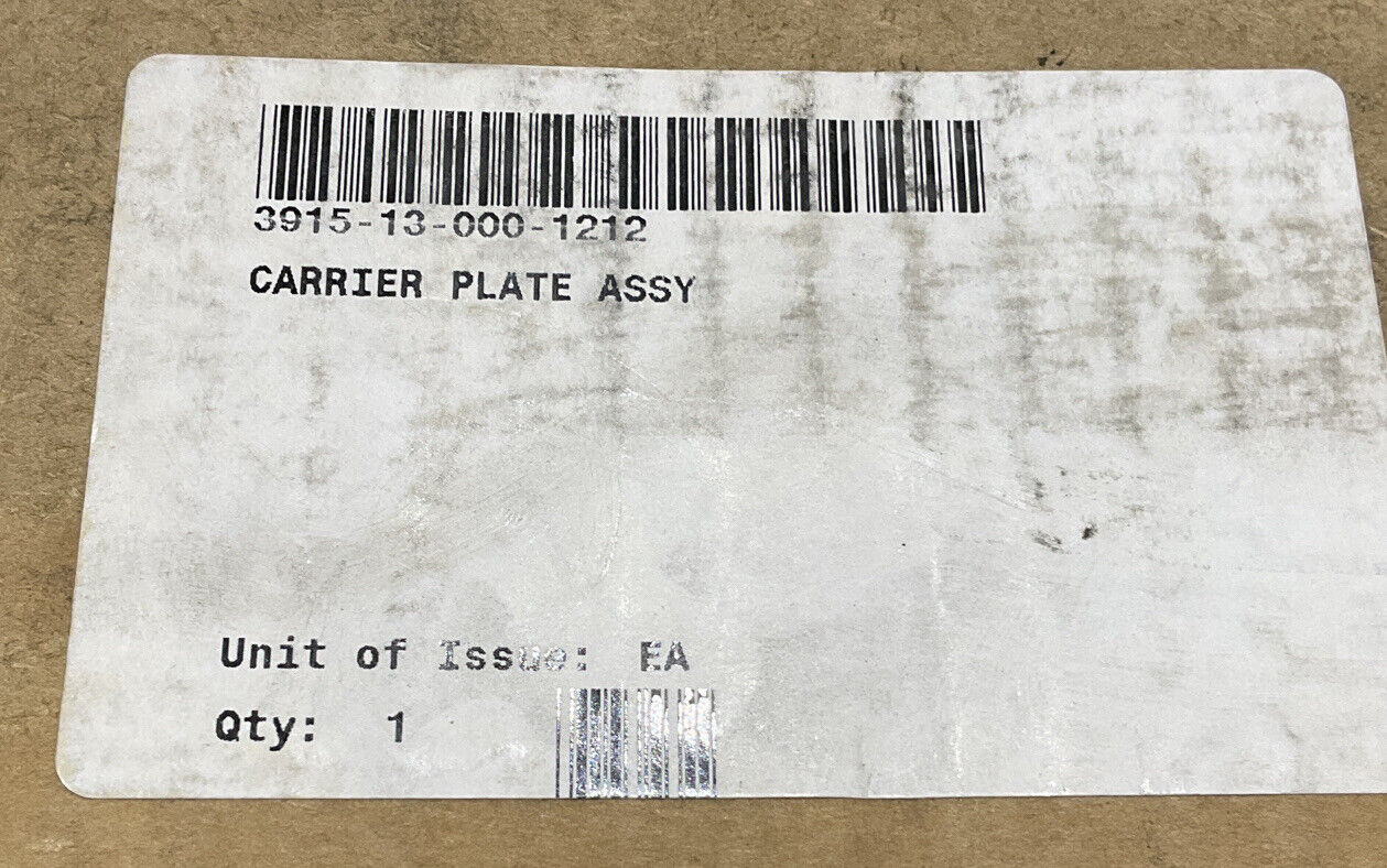 GENERAL 3915-13-000-1212 FSS CARRIER PLATE BRACKET ASSEMBLY U3S