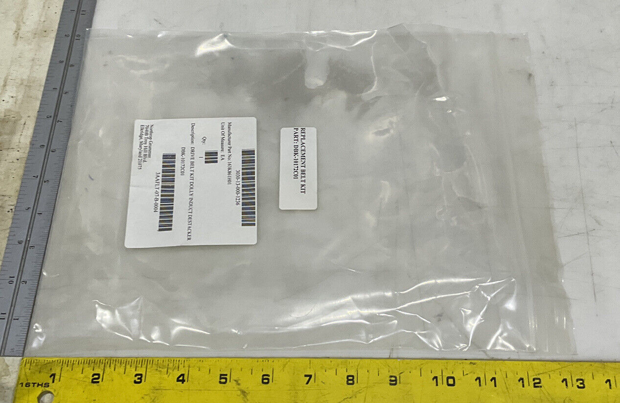 MACRON 163K861H01 DBK-10172C01 DRIVE BELT KIT DOLLY INDUCT DESTACKER U3S
