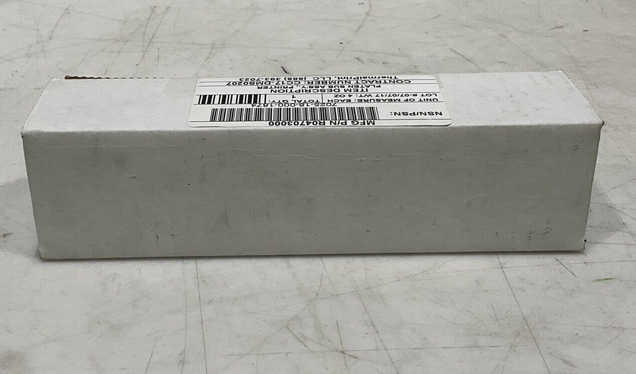 THERMAL PRINT R04703000 PRINTER PLATEN SUB ASSEMBLY U3S