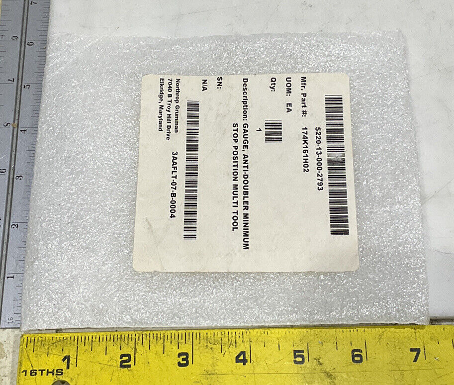 NORTHRUP 97942-174K161H02 ANTI-DOUBLER MINIMUM GAUGE STOP POSITION TOOL U3S