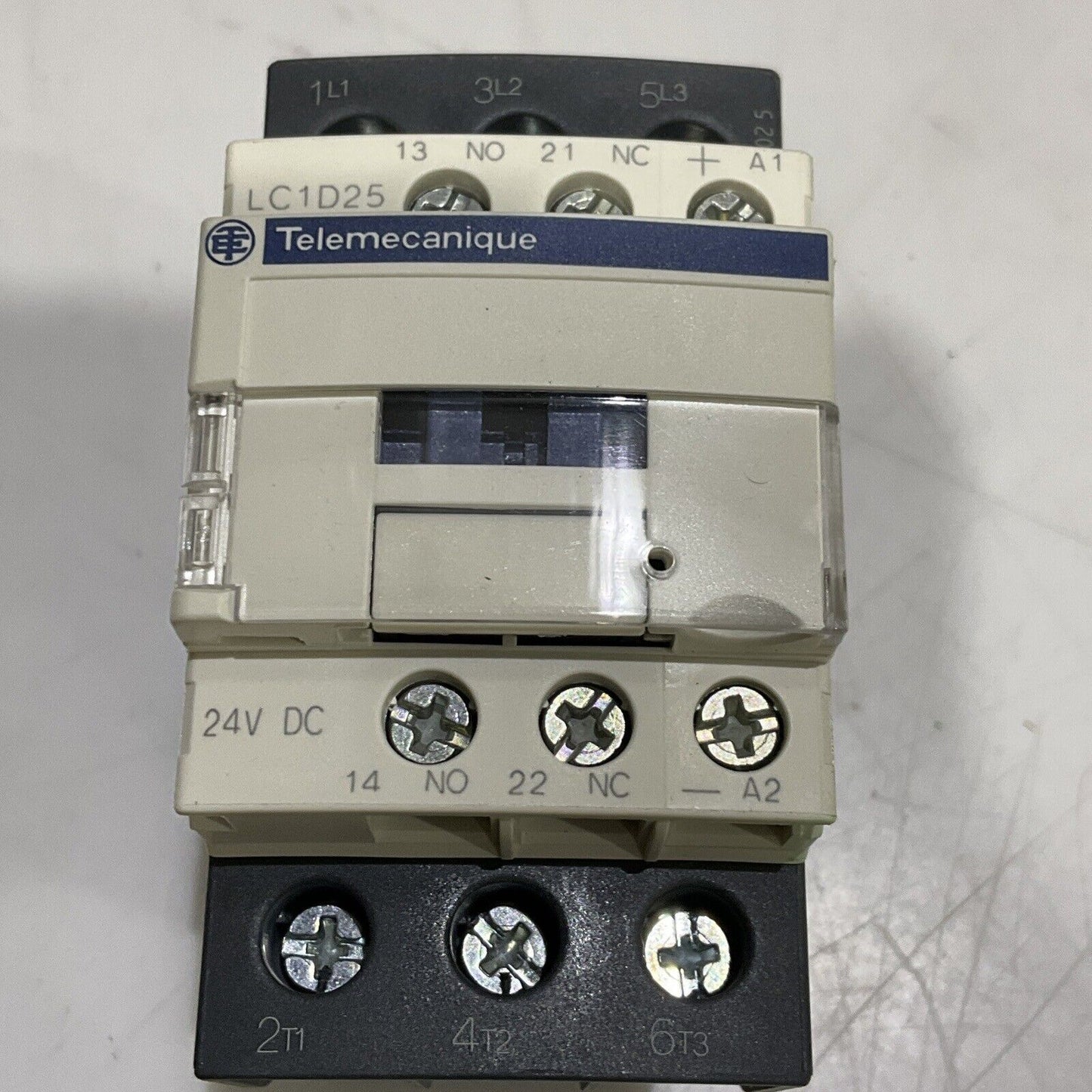 SCHNEIDER ELECTRIC LC1D25 LAD4TBDL CONTACTOR 24V U3S