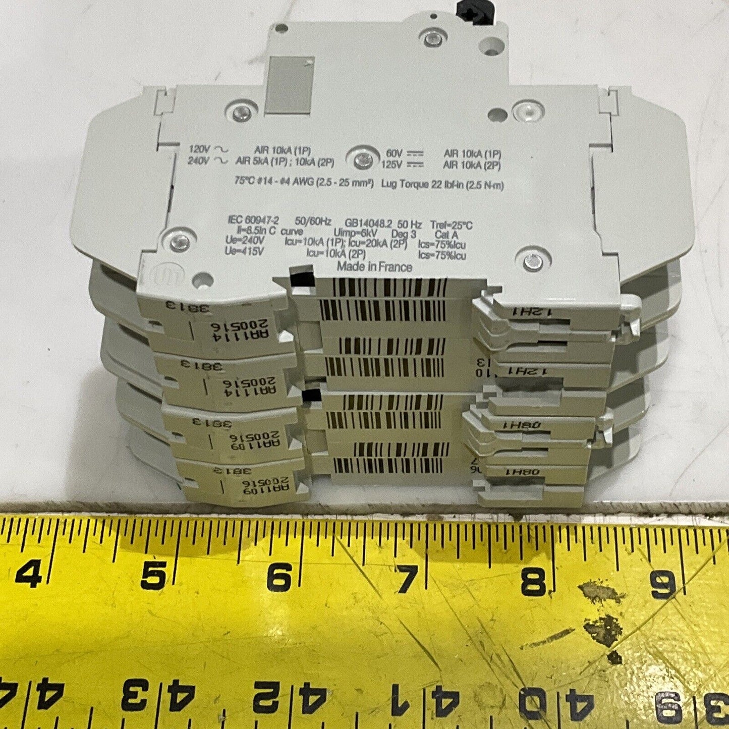 SCHNEIDER ELECTRIC 60141 MINI CIRCUIT BREAKER 2P 6A 240V MULTI 9 LOT OF 2 U3S