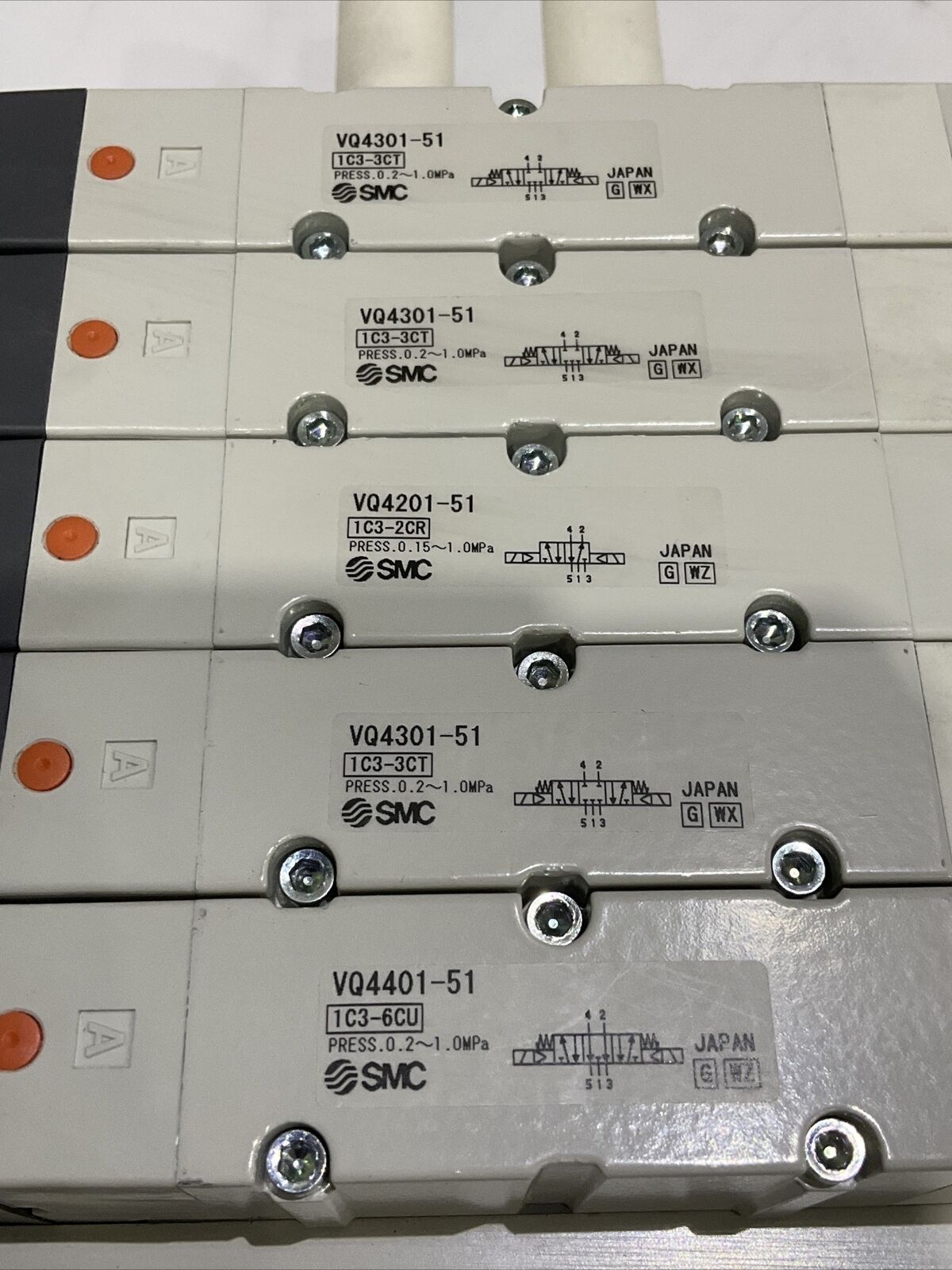 SMC VV5Q41-05-DAM0116 MOUNTED MANIFOLD VQ4201-51 VQ4201-51 VQ4401-51 U3S