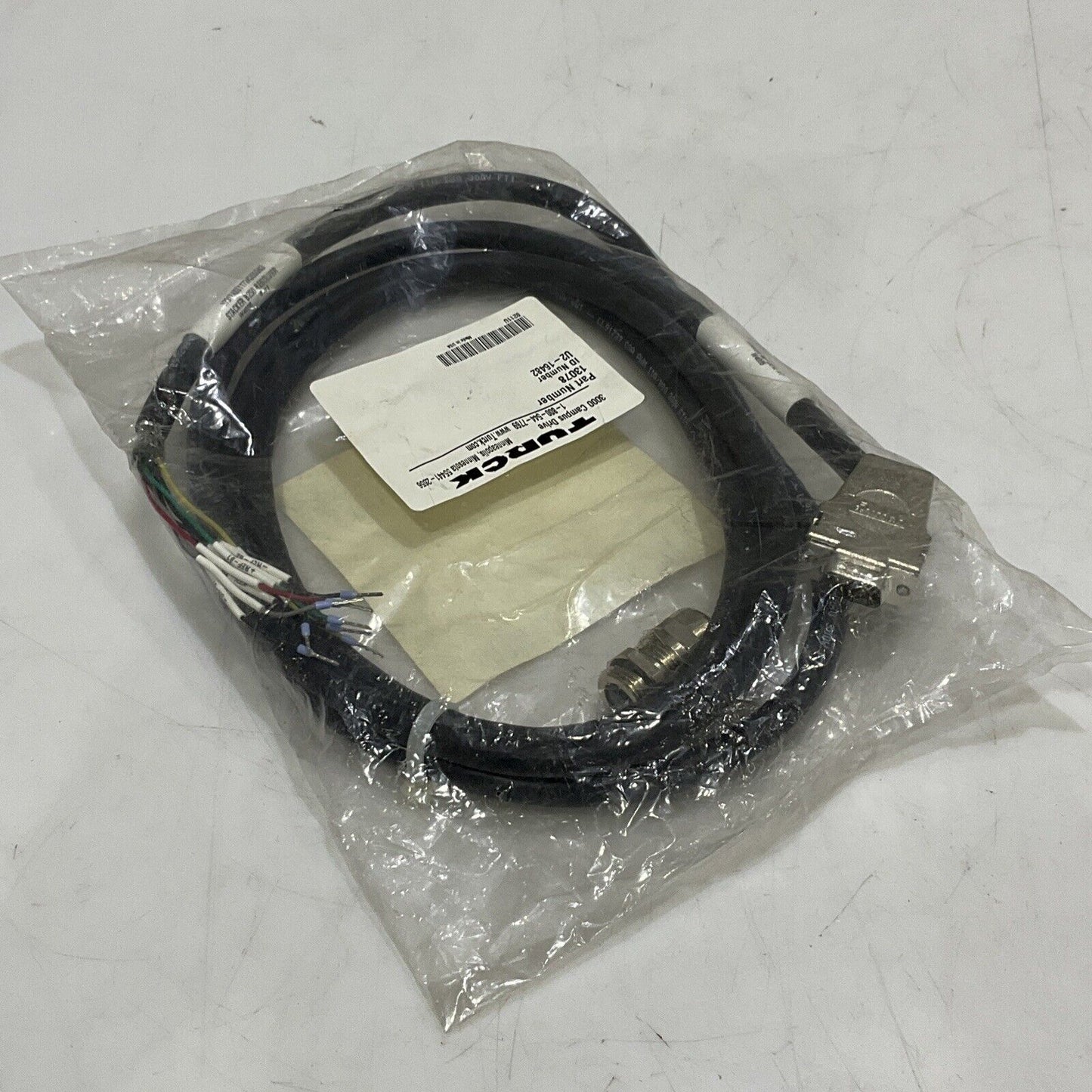 TURCK 13078 U2-16482 RESOLVER CABLE ASSEMBLY W4005 U3S