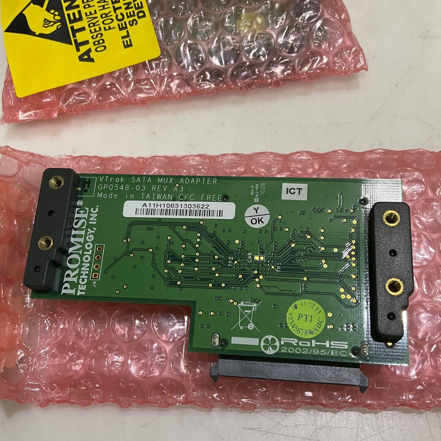 PROMISE TECHNOLOGY F29000020000091MVTRAKSATA MUX VP ADAPTER LOT OF 8 U3S