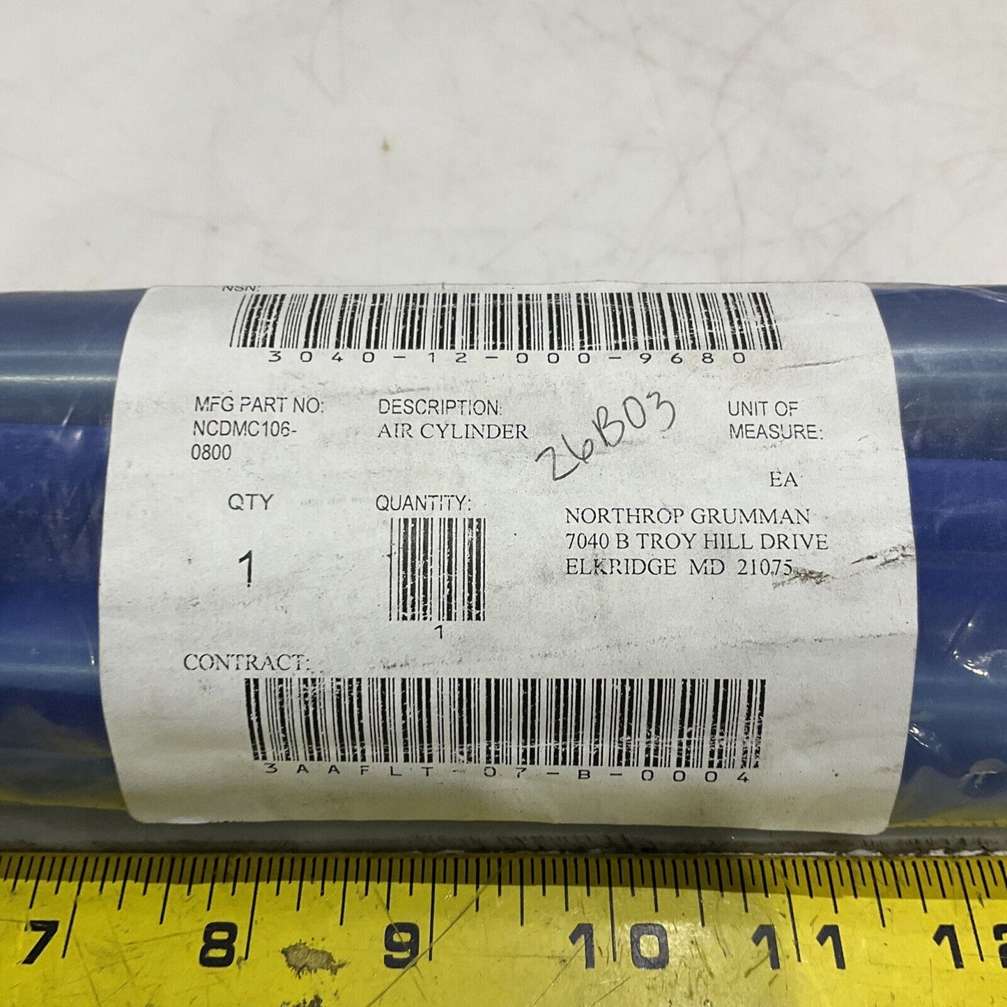 SMC NCDMC106-0800 AIR CYLINDER 250 PSI (1.7 MPA) LOT OF 3 U3S
