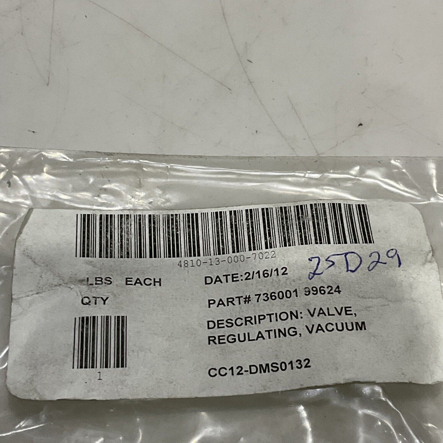 BECKER 73600199624 REGULATING VACUUM VALVE VAK-VENT ST624-0-2 ROT LOT OF 2 U3S