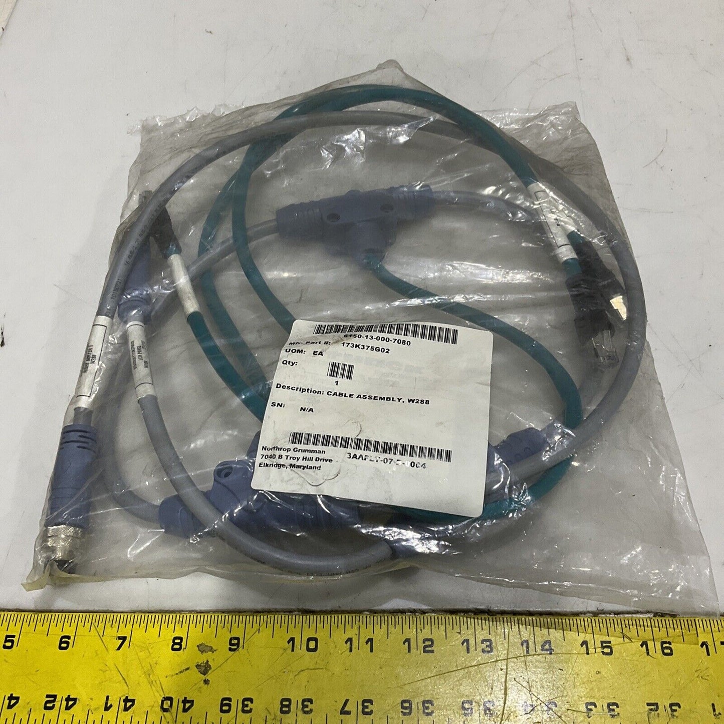 TURCK DEVICENET 5711 10155072 LCH PANEL CABLE ASSEMBLY W288 3111U U2-13500 373