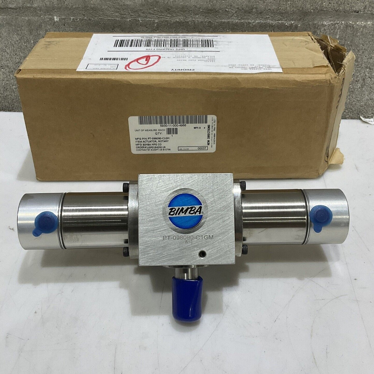 BIMBA PT-098090-C1GM ROTARY ACTUATOR U3S