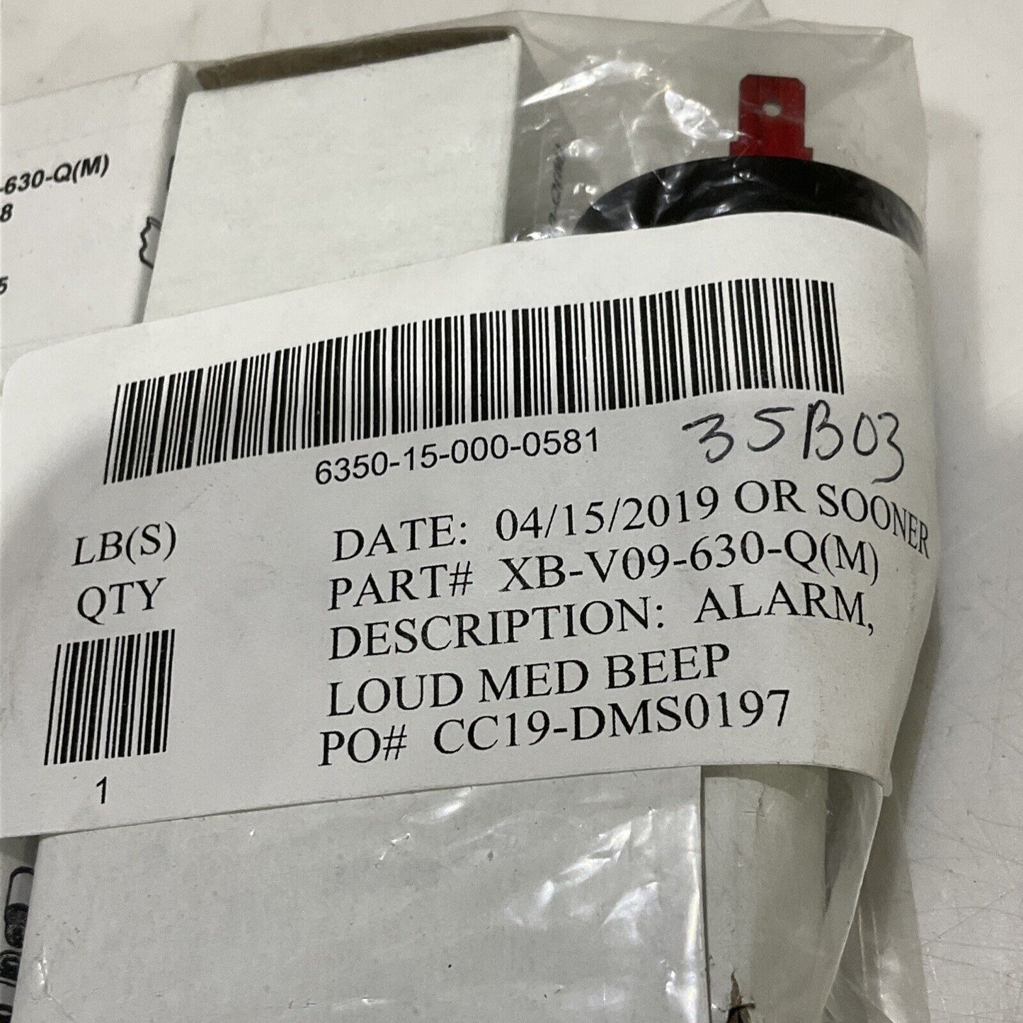 FLOYD BELL XB-V09-630-Q(M) XB-V09 LOUD MED BEEP ALARM LOT OF 6 U3S