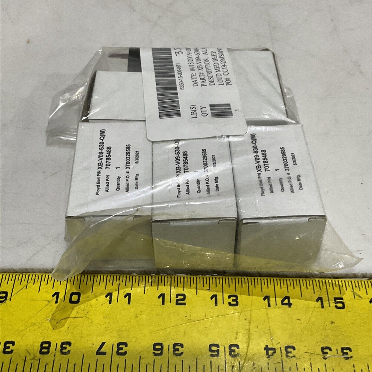 FLOYD BELL XB-V09-630-Q(M) XB-V09 LOUD MED BEEP ALARM LOT OF 6 U3S