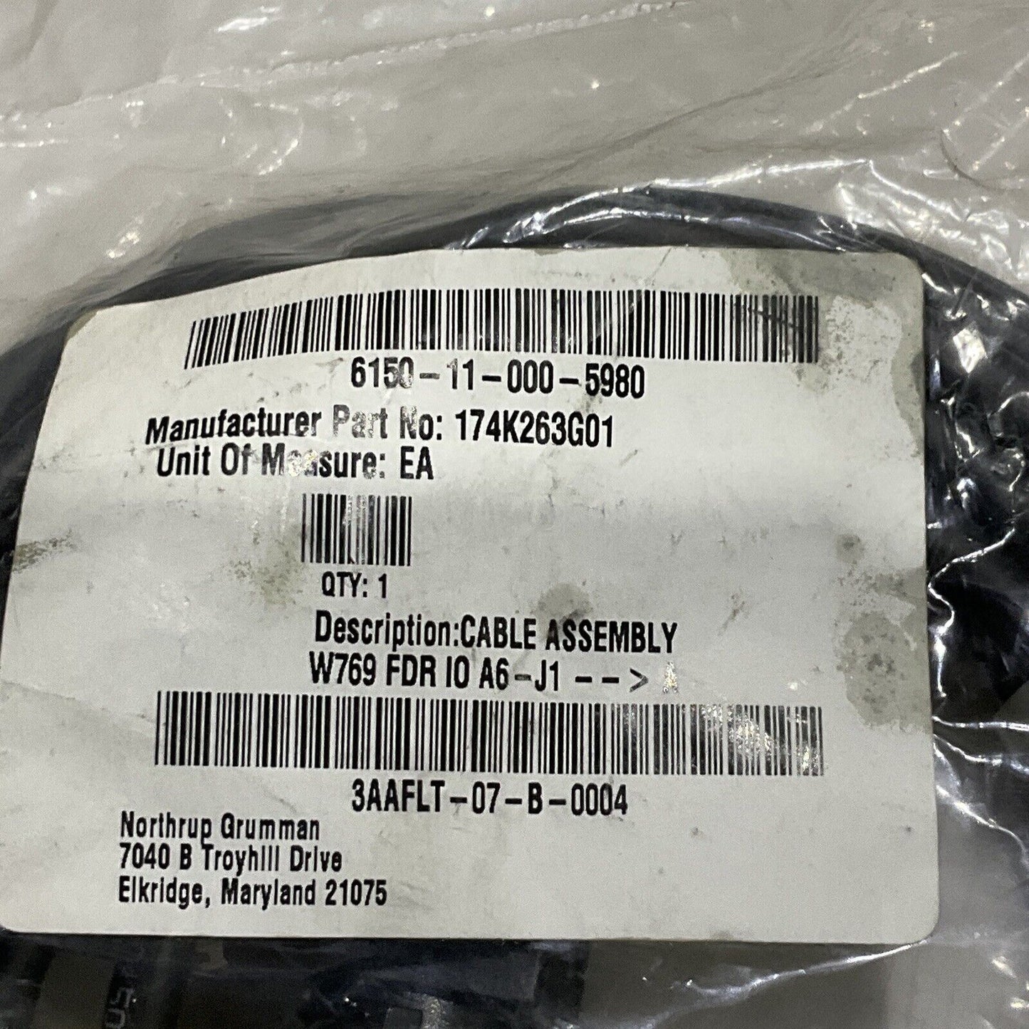 TURCK FLEXLIFE-20 10150954 W769 FDR I0 A6-J1 CABLE ASSEMBLY E54661 600V U3S