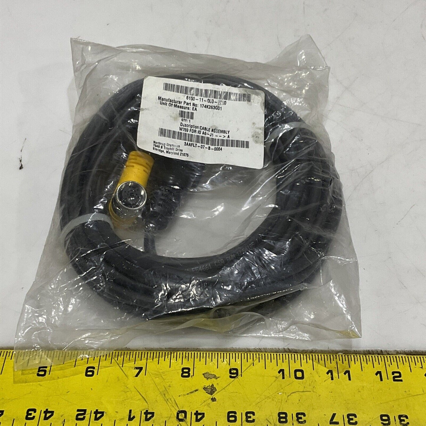 TURCK FLEXLIFE-20 10150954 W769 FDR I0 A6-J1 CABLE ASSEMBLY E54661 600V U3S