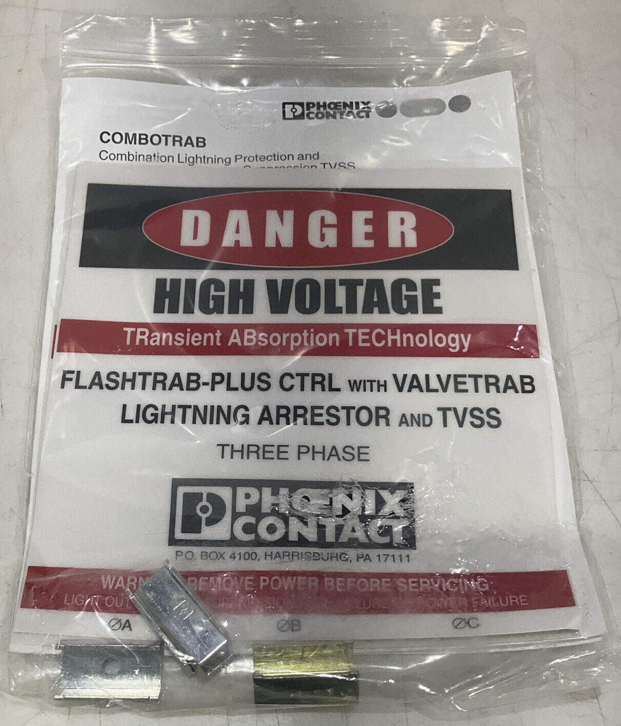 PHOENIX CONTACT 5603415 3 PHASE SUPRESSOR TRANSIENT VOLTAGE KIT U3S