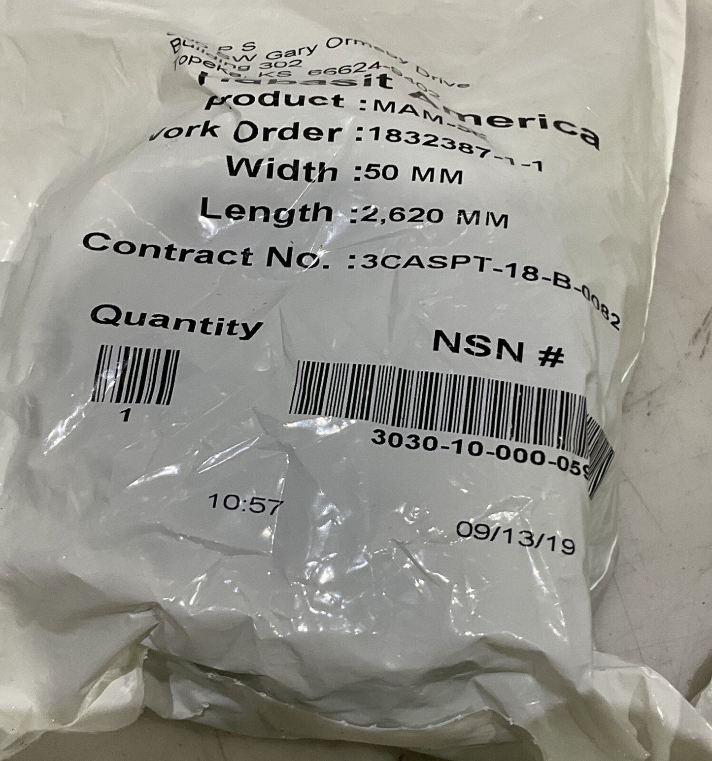 HABASIT AMERICA MAM-5E 50MM 2620MM BELT LOT OF 3 U3S