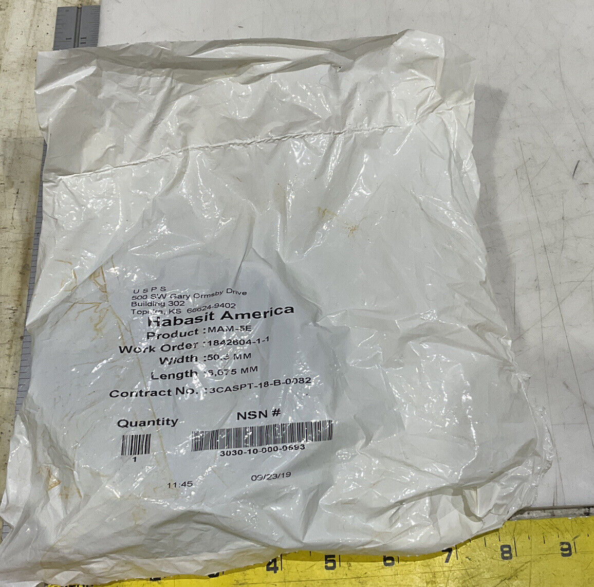 HABASIT AMERICA MAM-5E 50.3MM 6075MM BELT LOT OF 2 U3S