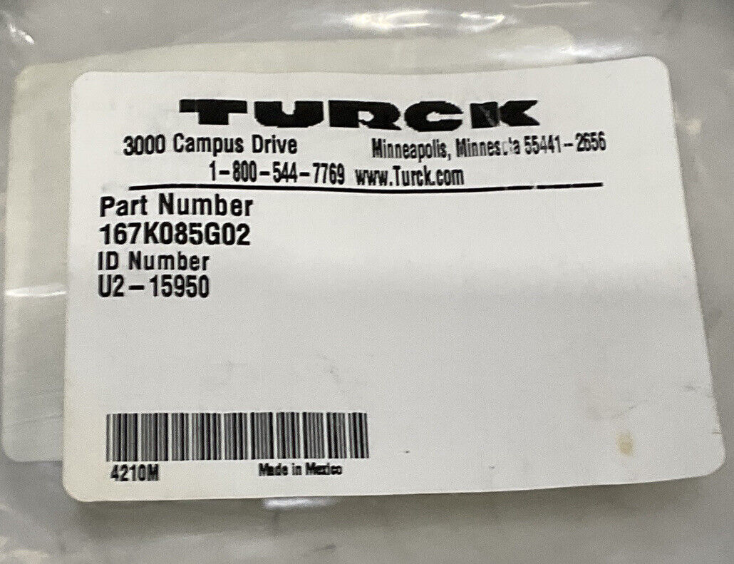 TURCK W3006 24VDC CABLE ASSEMBLY U3S