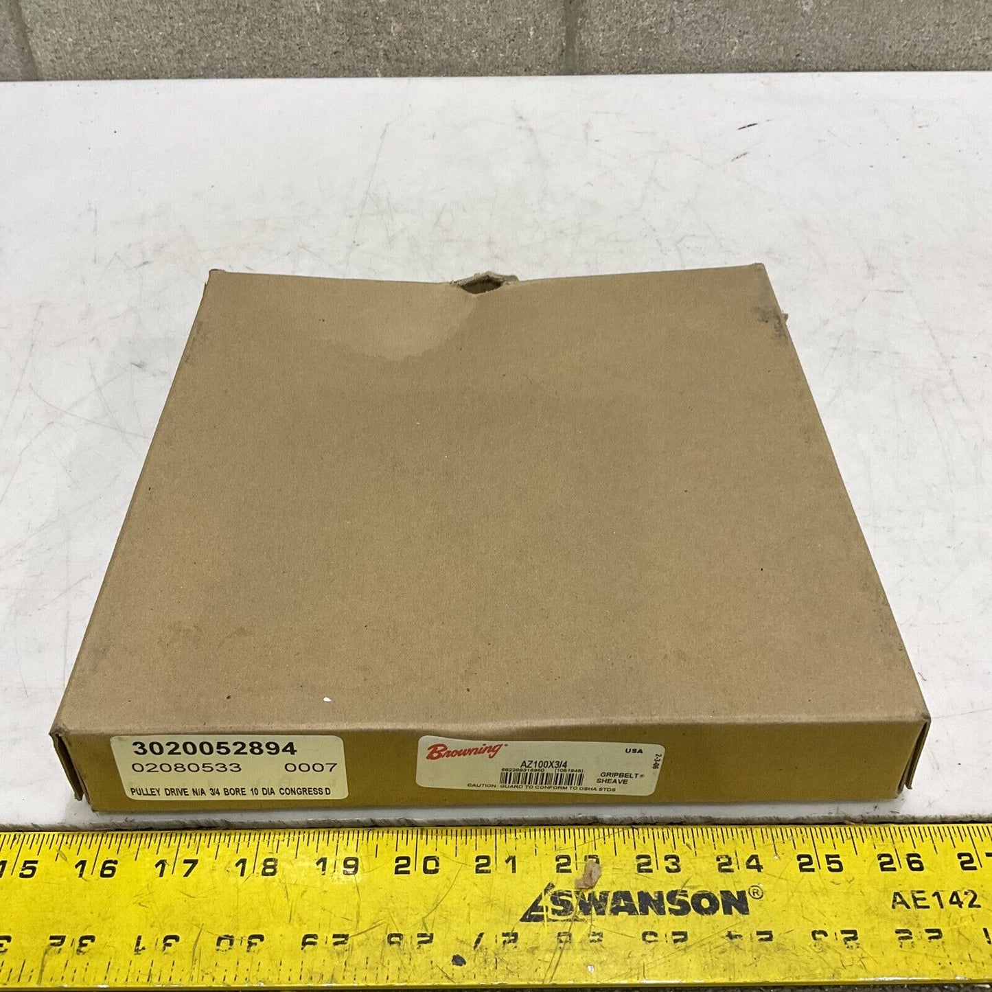 BROWNING AZ1003/4 FINISHED BORE GRIPBELT SHEAVE 3/4” BORE 1 373