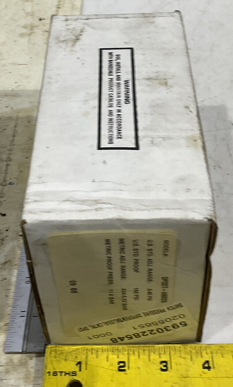 BARKSDALE DPD2T-A80SS PRESSURE OR VACUUM ACTUATED PRESSURE SWITCH 373
