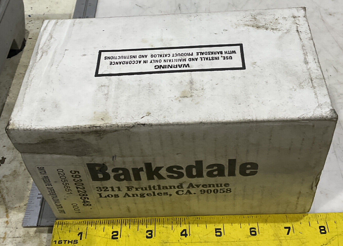 BARKSDALE DPD2T-A80SS PRESSURE OR VACUUM ACTUATED PRESSURE SWITCH 373