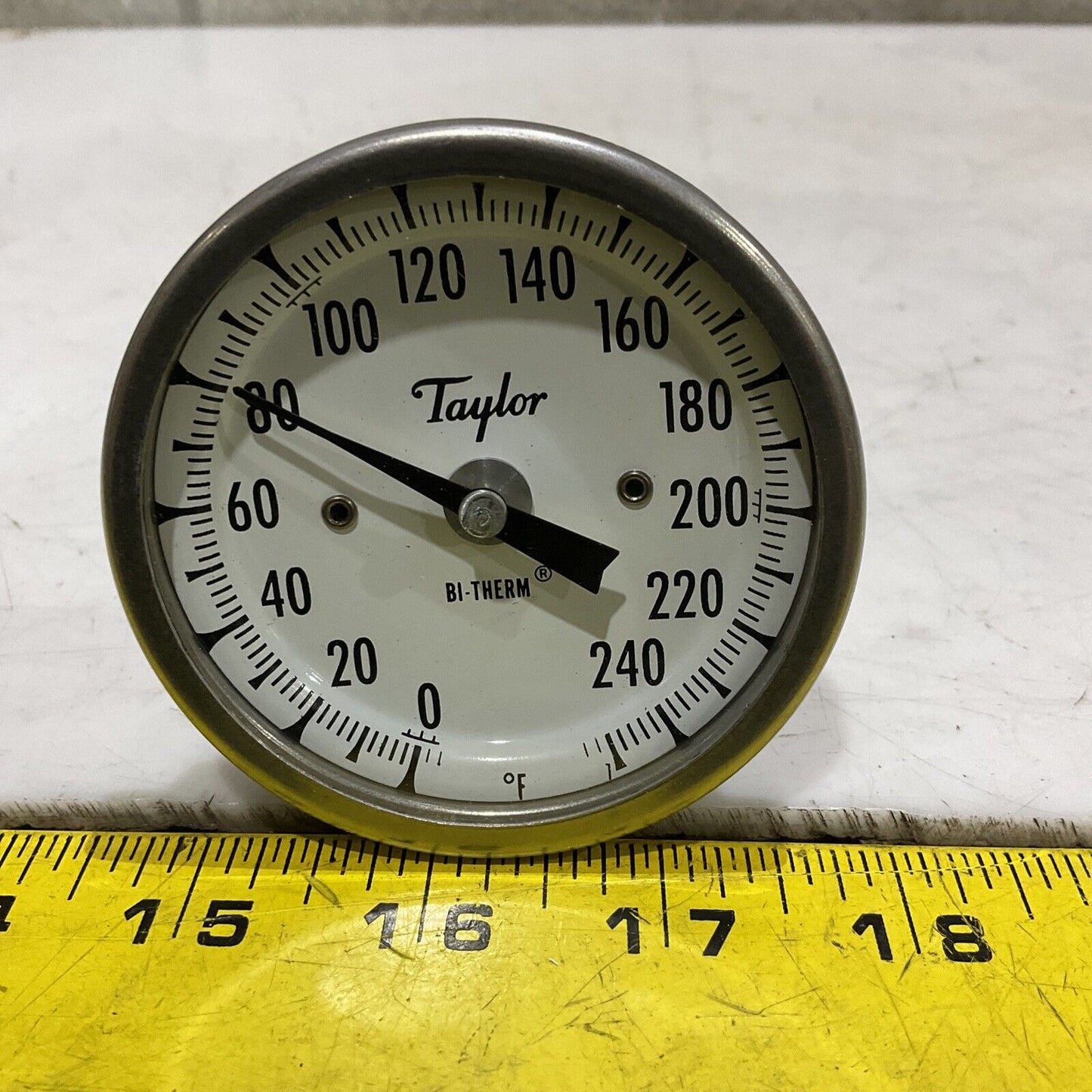 TAYLOR BB3106E083 BITHERM DIAL THERMOMETER 3” 6” 0/250F 373