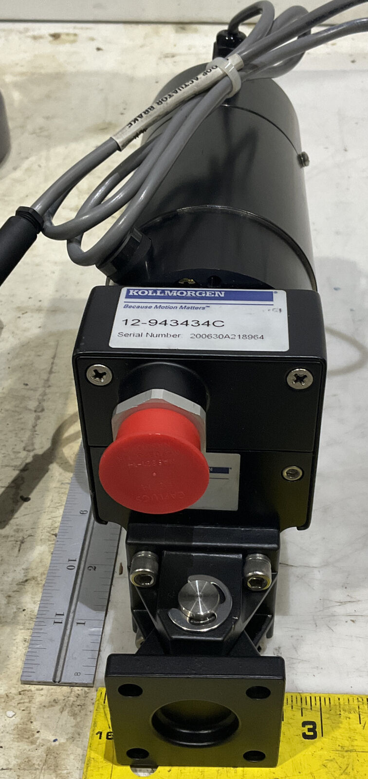 KOLLMORGEN 12-943434C 160V 2A LINEAR ACTUATOR WITH BRAKE U3S