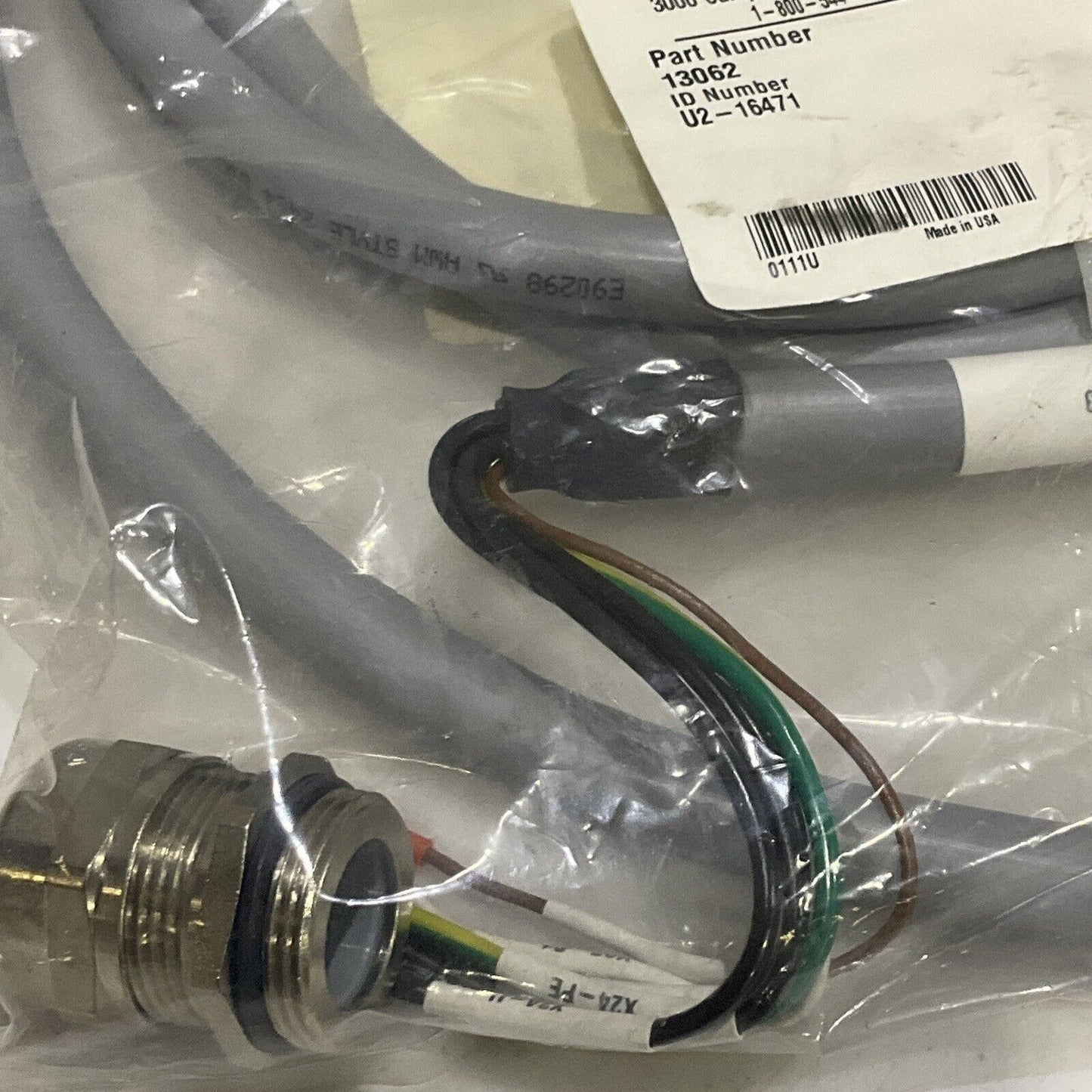 TURCK U2-16471 CABLE ASSEMBLY W4007 LOT OF 2 U3S