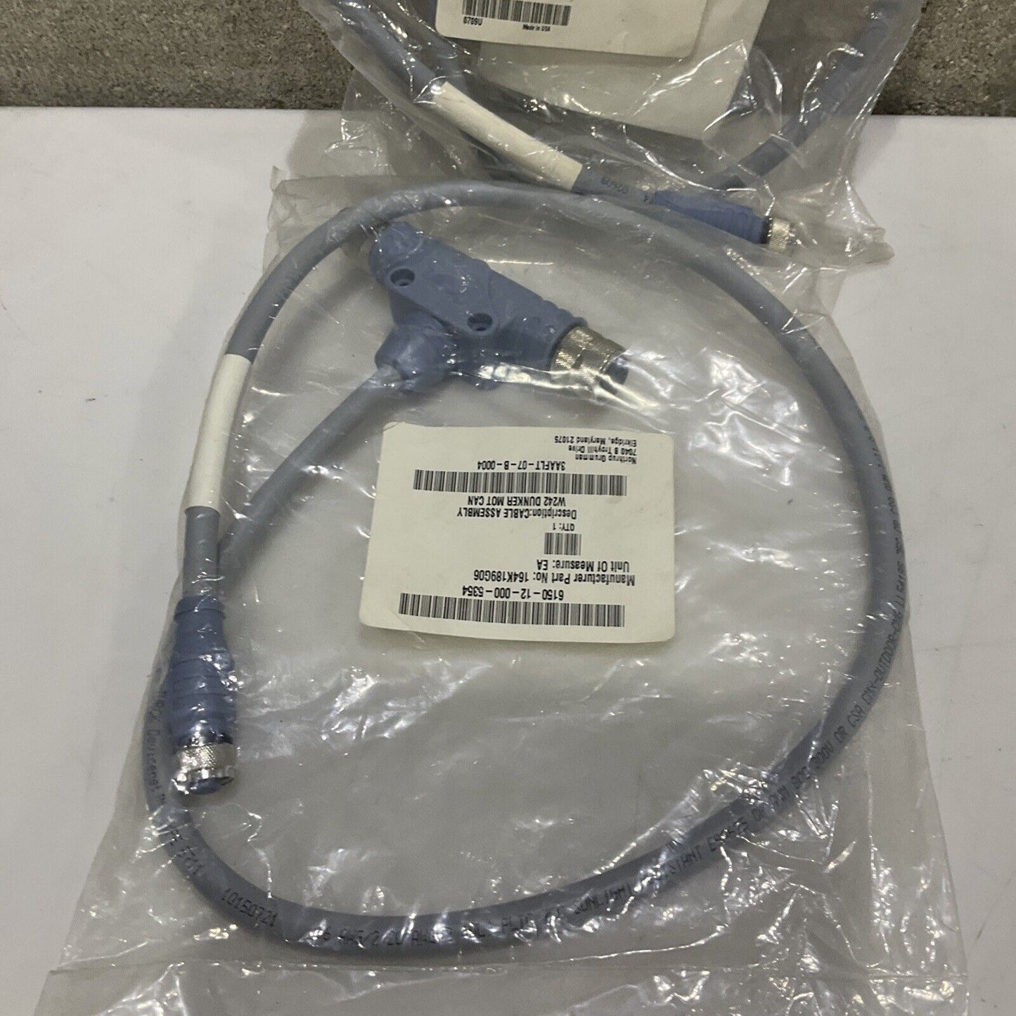 TURCK U2-13425 CABLE ASSEMBLY W242 DUNKER MOT CAN LOT OF 2 U3S