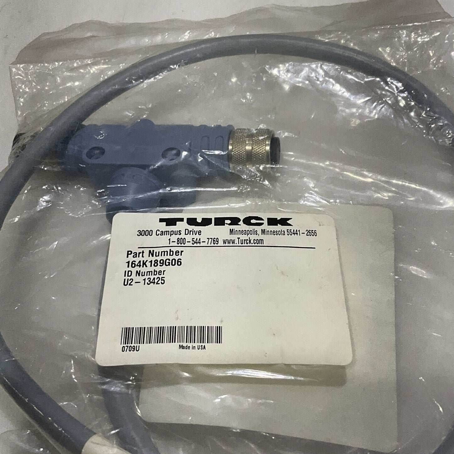 TURCK U2-13425 CABLE ASSEMBLY W242 DUNKER MOT CAN LOT OF 2 U3S
