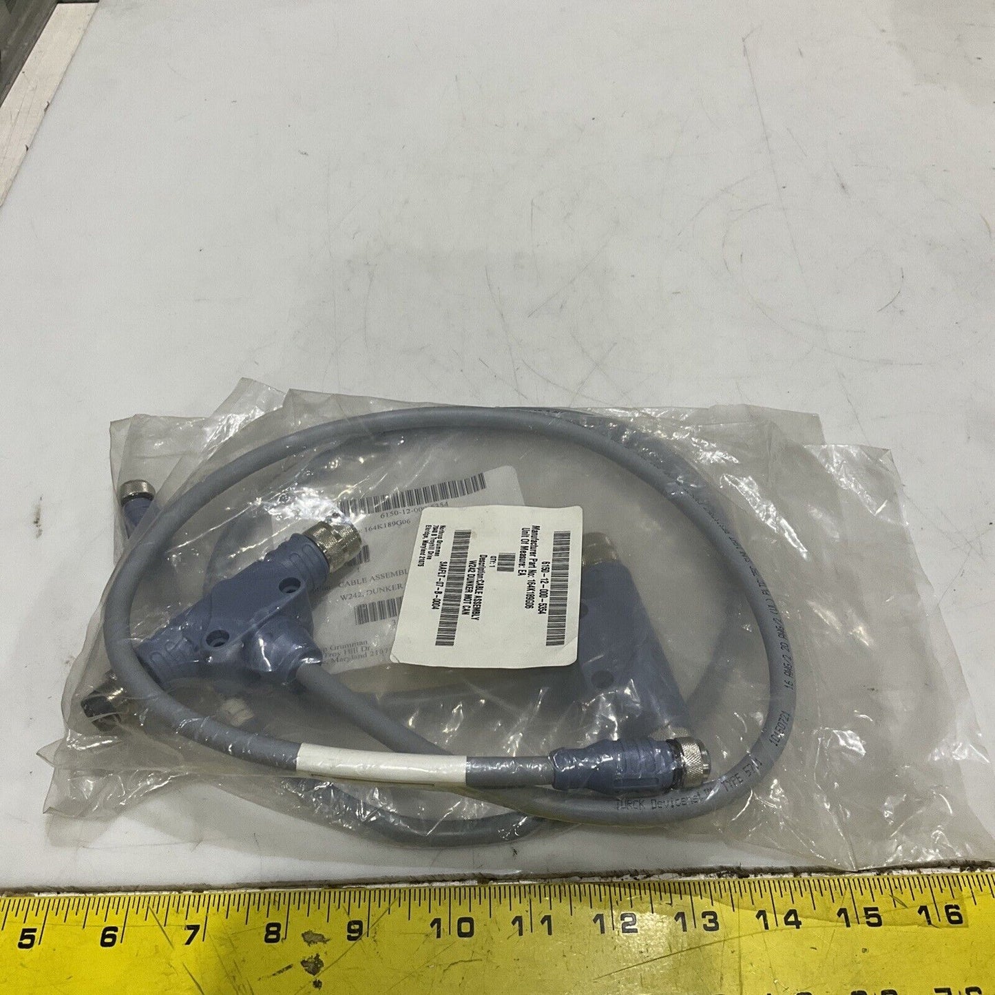 TURCK U2-13425 CABLE ASSEMBLY W242 DUNKER MOT CAN LOT OF 2 U3S