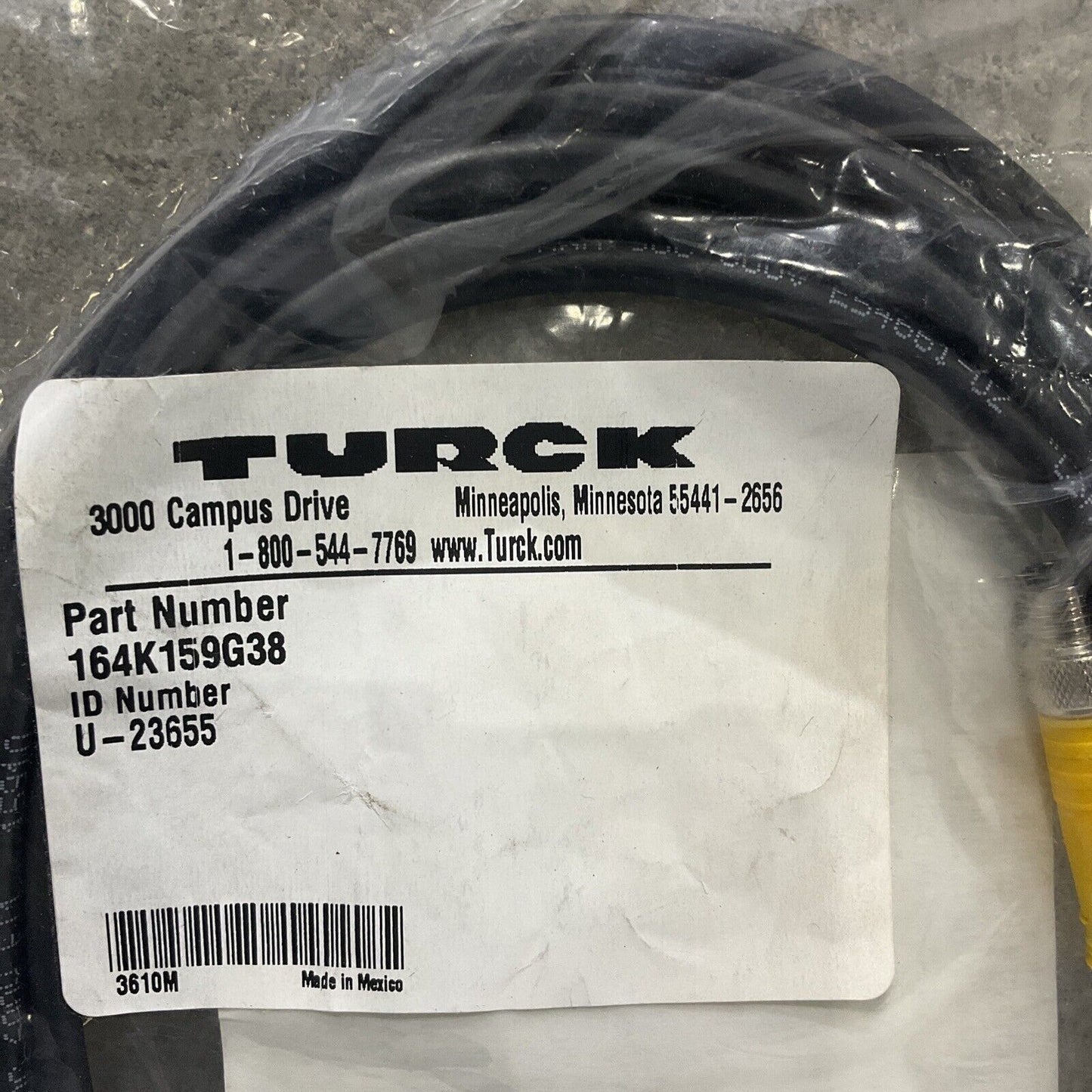 TURCK U-23655 CABLE FLEXLIFE ASSEMBLY W006 ACL DOOR GRIP CYL LOT OF 2 U3S