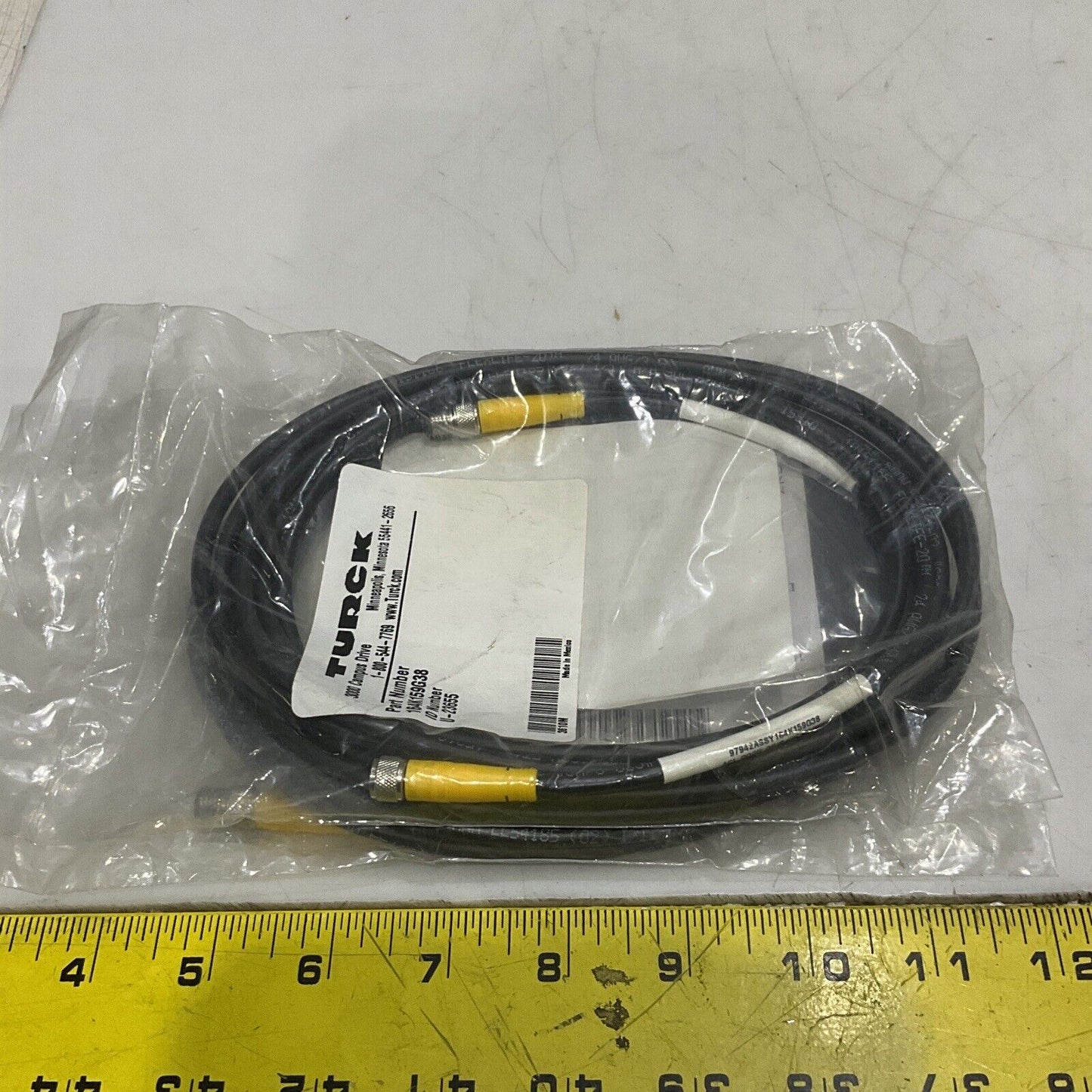 TURCK U-23655 CABLE FLEXLIFE ASSEMBLY W006 ACL DOOR GRIP CYL LOT OF 2 U3S