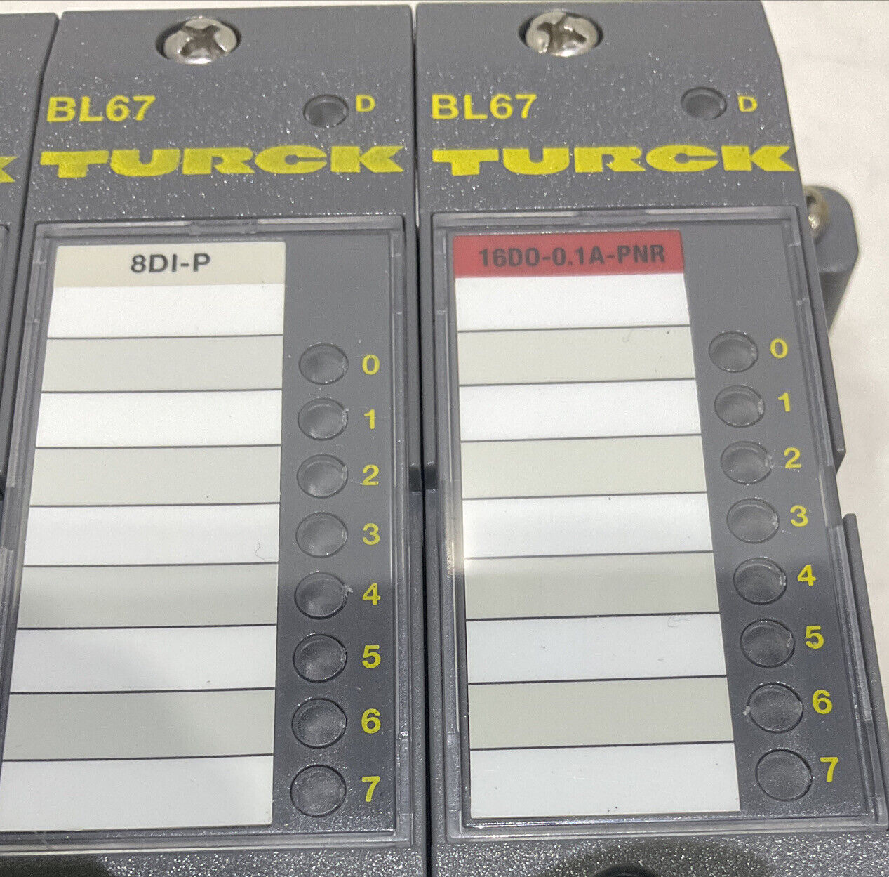 TURCK BL67 8DI-PBL67-B-1M23 BUS STOP BASE AND MODULES U3S
