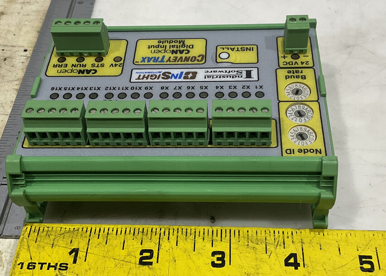 INDUSTRIAL SOFTWARE D-16 36314944 DIGITAL INPUT MODULE U3S