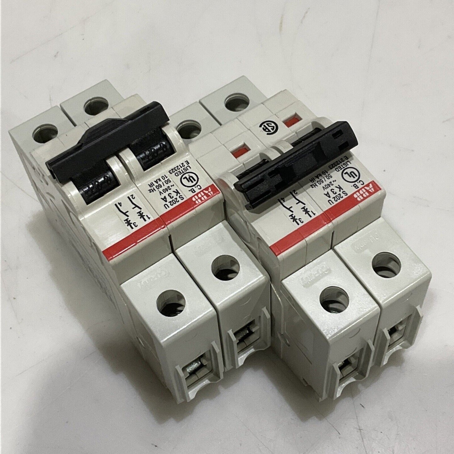 ABB S202U-K3 A MINI CIRCUIT BREAKER 50/60 HZ 2 P LOT OF 2 U3S